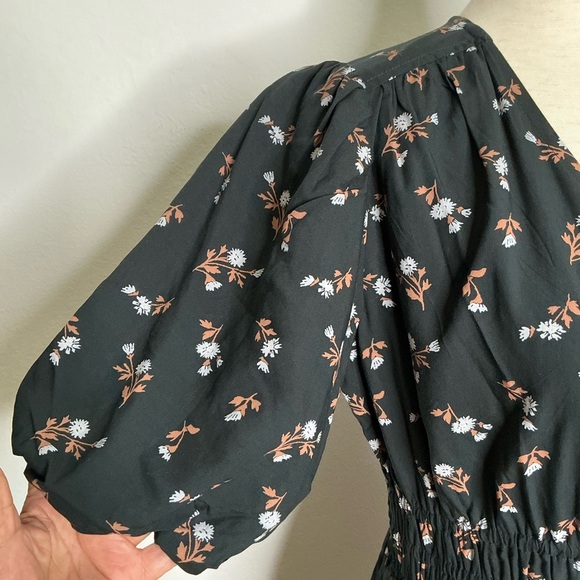 Madewell Petite Challis Sophia Mini Dress is Woodland Floral Size Small - Picture 8 of 15